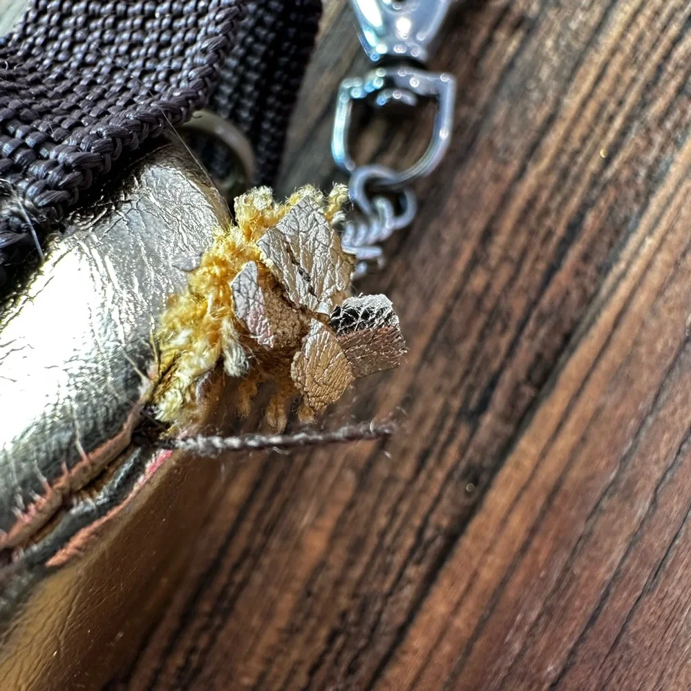 Gold Dog Waste Bag Holder